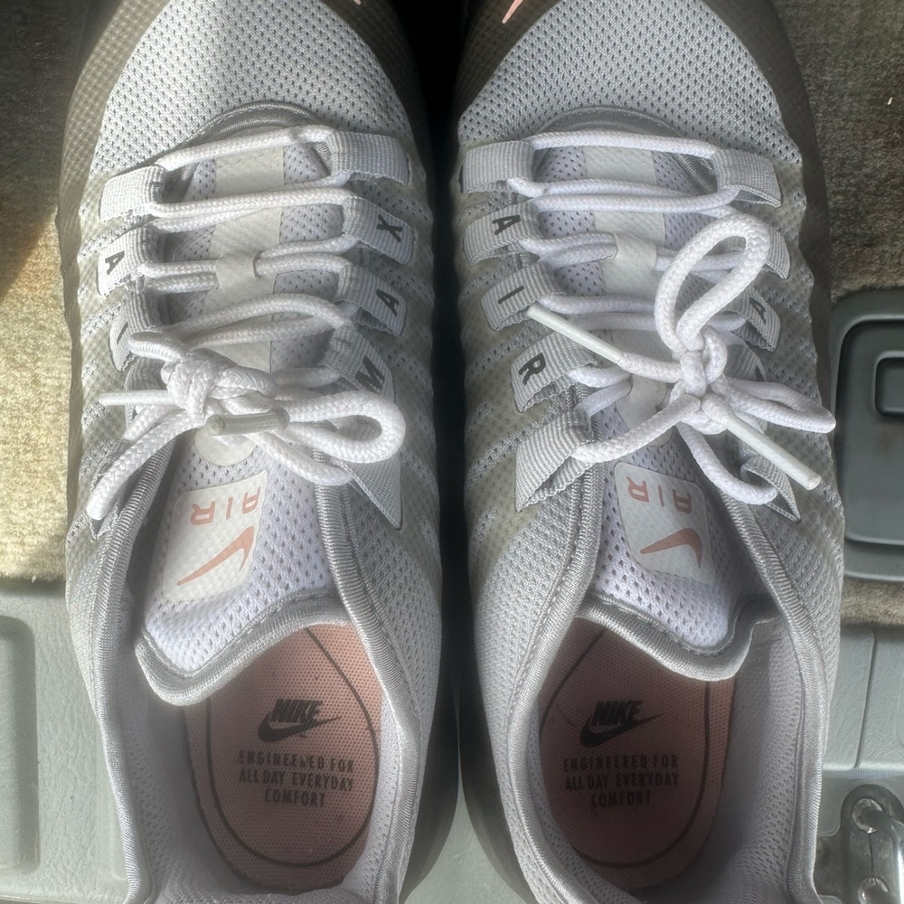 Nike Air Max Gray and Pink Sneakers - Picture 2 of 3